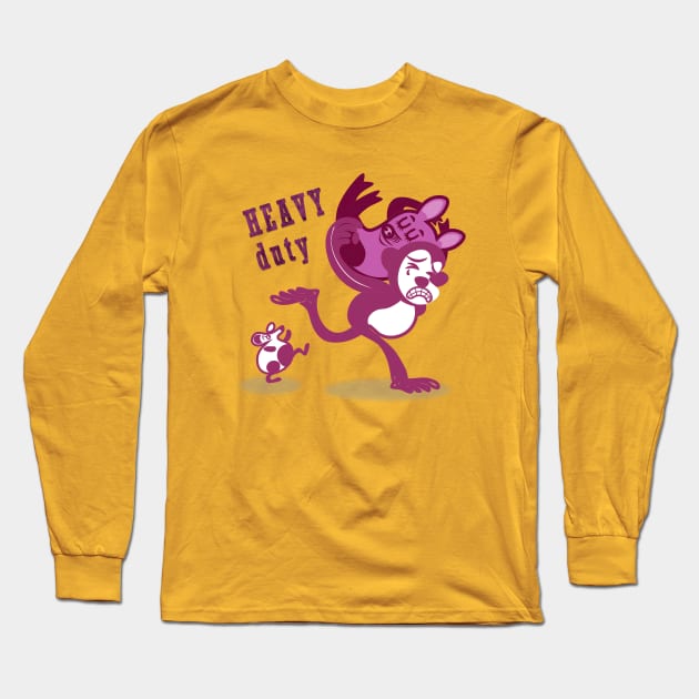 Heavy duty (pink) Long Sleeve T-Shirt by Once in a Kiwi Blue Moon